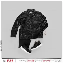 کاپشن چرمی مردانه Floy مدل 23051