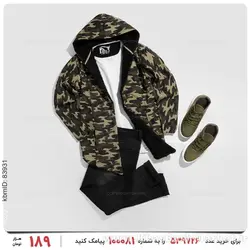 شنل خزدار مردانه ارتشی مدل 22901