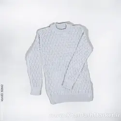 پلیور اندامی طوسی روشن مردانه مدلotik