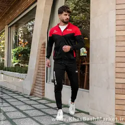 ست سوییشرت شلوار قرمزمشکی مردانه مدلBoss