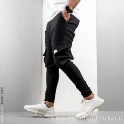 شلوار اسلش مشکی مردانه مدلpotin