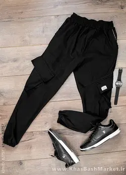 شلوار اسلش مشکی مردانه مدلpotin