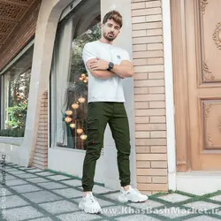 شلوار اسلش سبز مردانه مدل ETARO