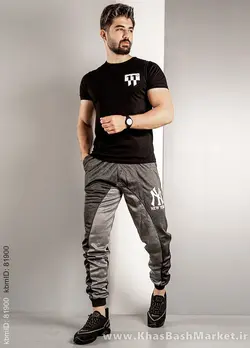 شلوار اسلش مردانه (T)ذغالی مدل N Y