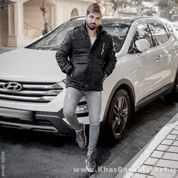کاپشن مردانه مشکی مدل Galvano
