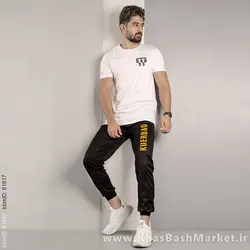 شلوار اسلش مشکی(T) مردانه مدل Robao