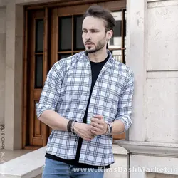 پیراهن مردانه چهارخانه (T)خطی مدل Dhi