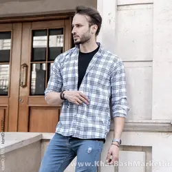 پیراهن مردانه چهارخانه (T)خطی مدل Dhi