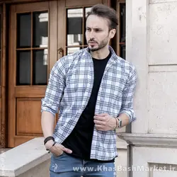 پیراهن مردانه چهارخانه (T)خطی مدل Dhi