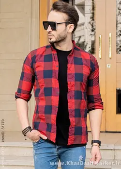 پیراهن مردانه مکعبی (T)دورنگ مدل Bzo
