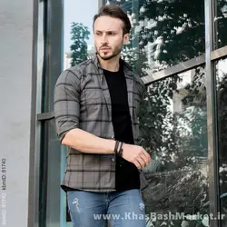 پیراهن چهارخانه درشت (T)سبزمدل Dgr