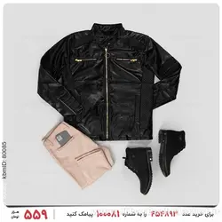کاپشن چرم مردانه Karen مدل 22724