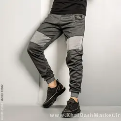 شلوار اسلش مردانه(T) ذغالی طوسی مدل NR60