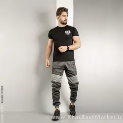 شلوار اسلش مردانه(T) ذغالی طوسی مدل NR60