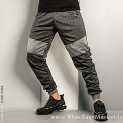 شلوار اسلش مردانه(T) ذغالی طوسی مدل NR60