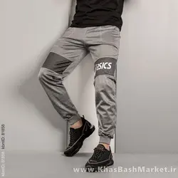 شلوار اسلش مردانه(T) اسیکس دورنگ طوسی مدل K80