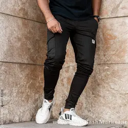 شلوار اسلش مشکی(T) مردانه مدل Tami