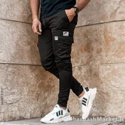 شلوار اسلش مشکی(T) مردانه مدل Tami