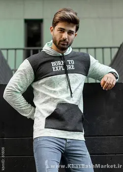 هودی رنگی دو تیکه مردانه مدل Born