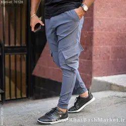 شلوار اسلش مردانه طوسی مدل potin