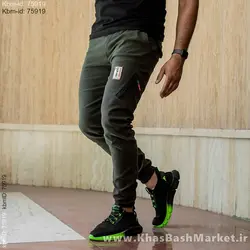 شلوار اسلش مردانه سبز مدل Lonik