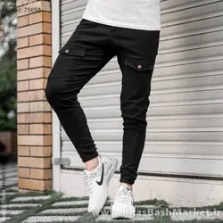 شلوار اسلش مشکی مردانه مدلNitan