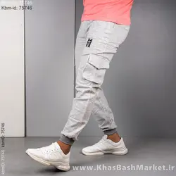 شلوار مردانه سفید مدل Ramel(T)