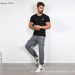 شلوار مردانه طوسی تیره مدل Ramel(T)
