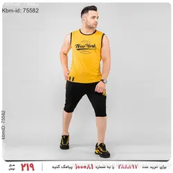 ست رکابی و شلوارک مردانه New York مدل 18438