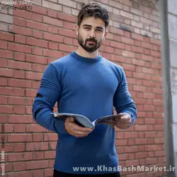 پلیور زاپ دار مردانه سرمه ای مدل solan