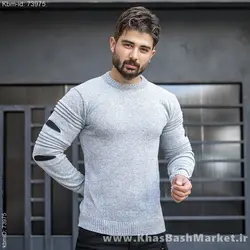 پلیور زاپ دار مردانه طوسی مدل solan