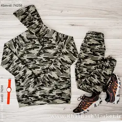 ست هودی شلوار چریکی مردانه مدل arsho