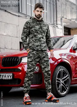 ست هودی شلوار چریکی مردانه مدل arsho