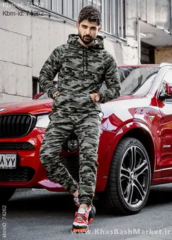 ست هودی شلوار چریکی مردانه مدل arsho