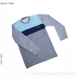 تیشرت پاییزه دوتیکه آبی سرمه ای مدل farhod