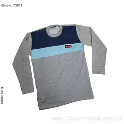 تیشرت پاییزه دوتیکه سرمه ای آبی مدل Farhod