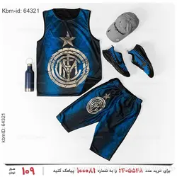 ست رکابی و شلوارک مردانه Inter Milan مدل 19563
