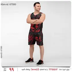 ست رکابی و شلوارک مردانه Denver مدل 18025
