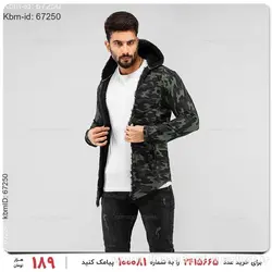 شنل خزدار مردانه ارتشی مدل 17218