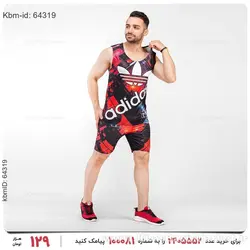 ست رکابی و شلوارک مردانه Adidas مدل 19374