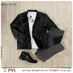 کاپشن چرم مردانه Batis مدل 17769