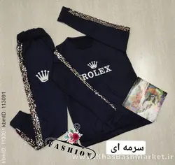 ست بلوز شلوار نوارپولکی کد 9906