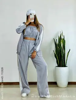 ست سه تیکه مانتو شلوار و نیم تنه طرح نایک کد 7222