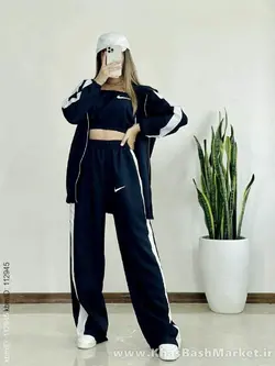 ست سه تیکه مانتو شلوار و نیم تنه طرح نایک کد 7222