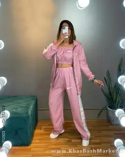 ست سه تیکه مانتو شلوار و نیم تنه طرح نایک کد 7222