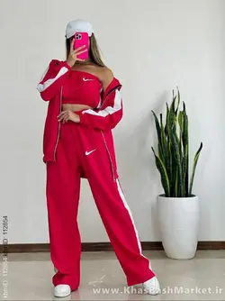 ست سه تیکه مانتو شلوار و نیم تنه طرح نایک کد 7222