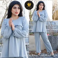 تونیک شلوار زنانه آستین پفکی کد 45747