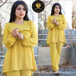 تونیک شلوار زنانه آستین پفکی کد 45747