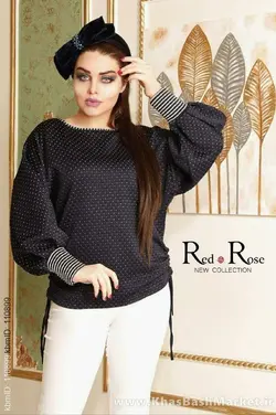 شومیز کیمینو خالدار دوت مد کد 1428