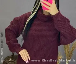 تونیک بافت فندوقی یقه شل کد 70722